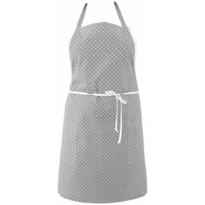 Polášek Bavlněná zástěra Puntíky Šedá – Zboží Mobilmania