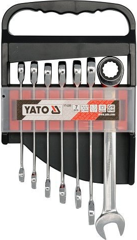 Sada očkoplochých ráčnových klíčů Yato YT-0208