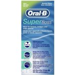 Oral B Super Floss dentální nit na rovnátka a implantáty příchuť Mint 50 ks – Zboží Dáma