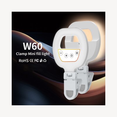 W60 Mini LED RGB dobíjecí světlo s klipem – Zboží Živě