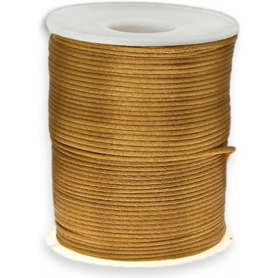 Zlatohnědá, saténová šňůrka, 1,5mm – Sleviste.cz