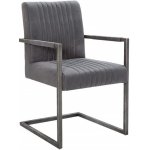 Interior DE Big Aston II s područkami vintage šedá mikrovlákno 2 ks – Zboží Dáma