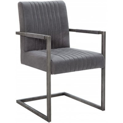 Interior DE Big Aston II s područkami vintage šedá mikrovlákno 2 ks – Zboží Dáma