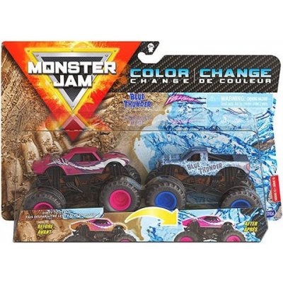 Monster Jam Spin Master 20128652 sada dvojbalení měnící barvu 1:64 – Zboží Mobilmania