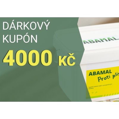 Dárkový kupón v hodnotě 4000Kč