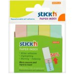 Stick'n 21612 Samolepicí záložky 50x12 mm, 400 lístků, mix barev – Hledejceny.cz