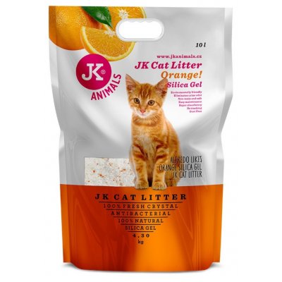 JK ANIMALS Litter Silica gel orange kočkolit 4,3 kg/10 l – Zboží Dáma