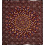 BOB Batik přehoz na postel indický Paví oko vínový bavlna 225 x 200 cm – Zboží Dáma BOB Batik přehoz na postel indický Paví oko vínový bavlna 225 x 200 cm – Zboží Dáma
