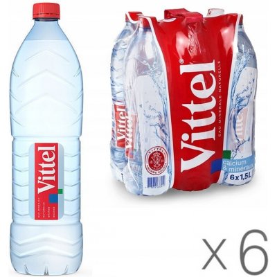 Vittel minerální voda neperlivá pet 6 x 1,5 l – Sleviste.cz