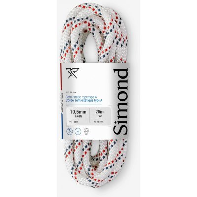 SIMOND Polostatické lano Stat 10,5 mm × 20 m – Hledejceny.cz
