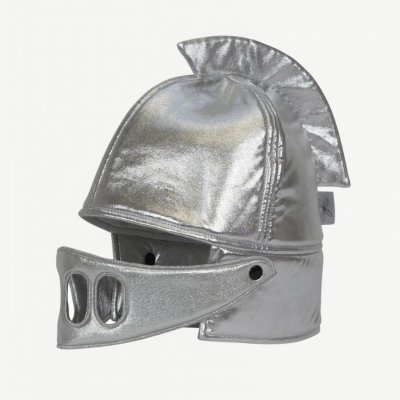 Rytířská helma Astrup Hobby horse Knight's Silver Helmet