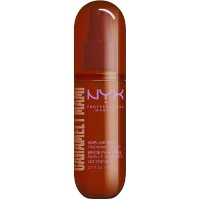 NYX Professional Makeup Fat Oil Body Spray parfémovaná mlha na vlasy a tělo s vůní Caramelt Mami 80 ml – Zbozi.Blesk.cz