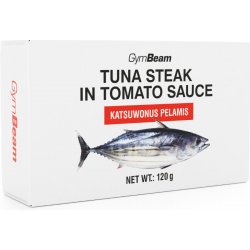 GymBeam Steak z tuňáka v rajčatové omáčce 120 g