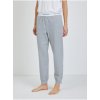 Calvin Klein pyžamové kalhoty žíhané světle šedé