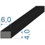 0596046 Pryžový profil 4x6mm, NBR 70°Sh obdélníkový – Zboží Dáma