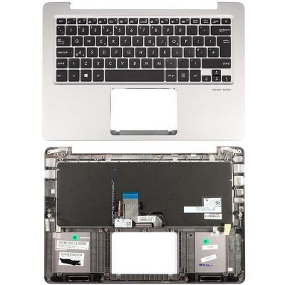 Klávesnice Asus ZenBook UX310U UX410U - Stříbrný palmrest – Sleviste.cz
