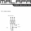 Ozónový čistič Malapa IN03 ionizátor vzduchu do vzduchotechniky