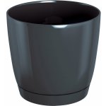 Prosperplast Květináč COUBI SQUARE P s miskou grafit 10 cm – Hledejceny.cz