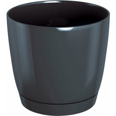 Prosperplast Květináč COUBI SQUARE P s miskou grafit 10 cm – Hledejceny.cz