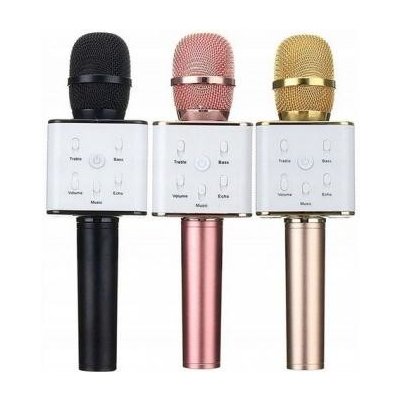 Karaoke bluetooth mikrofon s reproduktorem černá – Zboží Dáma