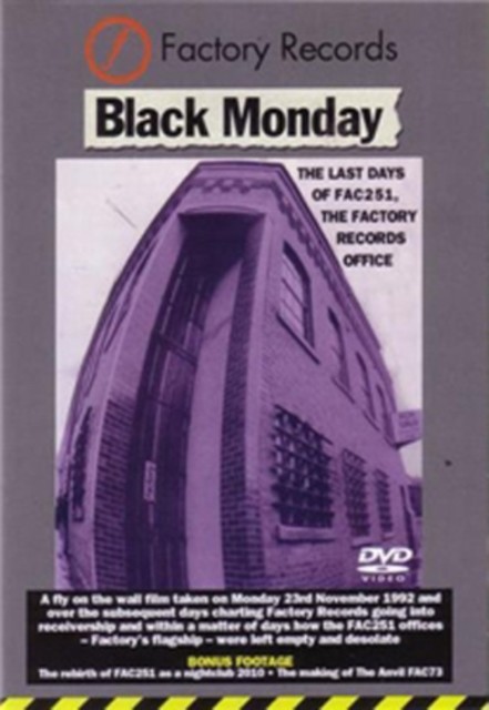 Black Monday: The Last Days of Factory Records DVD