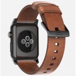 Nomad Modern kožený řemínek Apple Watch černý NM1A4RBM00 – Zboží Mobilmania