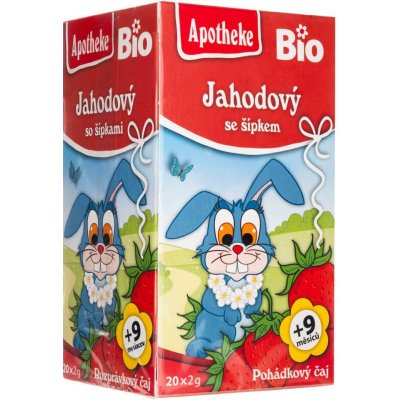 Apotheke Pohádkový jahodový se smetanou Bio 20 x 2 g – Zboží Dáma