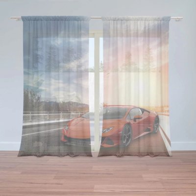 Záclony Sportovní auto 3: 2 ks - 150x250 cm - Sablio – Hledejceny.cz