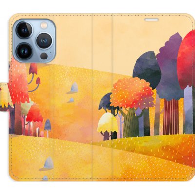 Pouzdro iSaprio Flip s kapsičkami na karty - Autumn Forest Apple iPhone 13 Pro