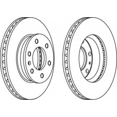 FERODO Brzdový kotouč PREMIER - 300 mm FE FCR310A – Hledejceny.cz