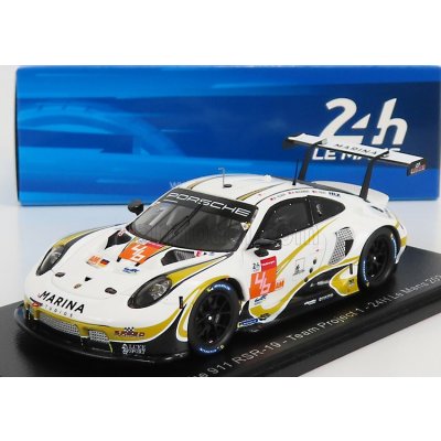 Spark-model Porsche 911 991-2 4.2l Rsr-19 Team Project-1 N 46 24h Le Mans 2021 A.buchardt - R.foley - D.olsen 1:43 Bílá
