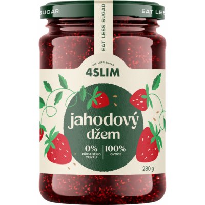 4Slim 100% džem jahodový 280 g – Zbozi.Blesk.cz