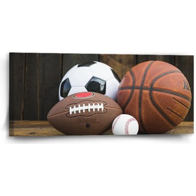 Sablio Obraz Sportovní míče - 110x50 cm – Hledejceny.cz