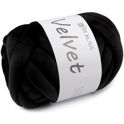 Příze Marshmallow silná Velvet 500 g - Černá – Zboží Mobilmania