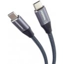 Premiumcord ku31cw2 USB-C M/M, 100W 20V/5A 480Mbps bavlněný oplet, 2m