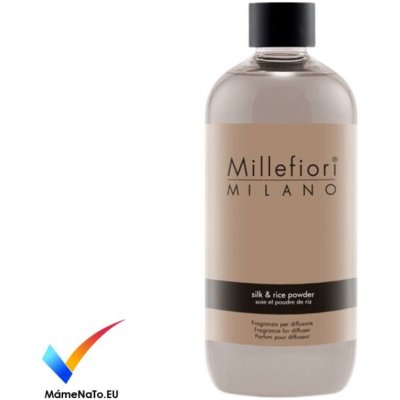 Millefiori Milano Silk & Rice Powder aroma náplň pro difuzér 500 ml – Zboží Mobilmania