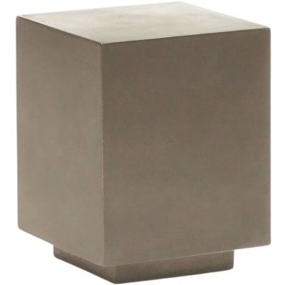 Kave Home Rustella 35 x 35 cm Šedý cementový odkládací stolek – Hledejceny.cz
