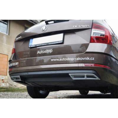 Škoda Octavia III - nástavce zadního difuzoru - RS exhaust ALU look – Zboží Mobilmania