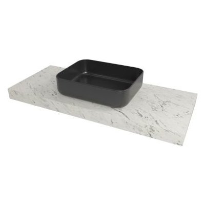 Naturel Dolce deska pod umyvadlo 83,5 x 8 x 50 cm mramor Carrara bílá mat DO8050MCB – Zboží Mobilmania