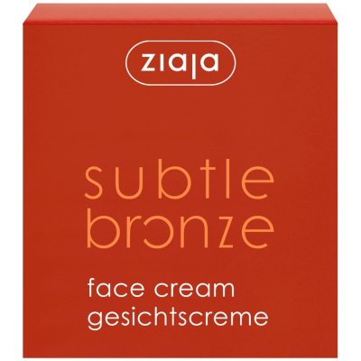 Ziaja Subtle Bronze Face Cream samoopalovací relaxační balzám 50 ml – Zbozi.Blesk.cz