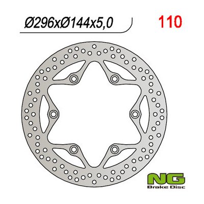 NG přední brzdový kotouč HONDA CB 500, CBF 500/600, VFR 750, VT 750 C, CBR 1000 (296X144X5) – Hledejceny.cz