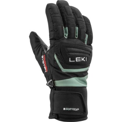 Leki Griffin 3D Junior dětské rukavice black/dusty green 2024/25 – Zboží Dáma