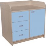 Přebalovací pult se zásuvkami a dvířky – Hledejceny.cz