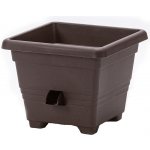 Plastia Bergamot Samozavlažovací Květináč hnědá 50 x 50 x 36 cm – Hledejceny.cz