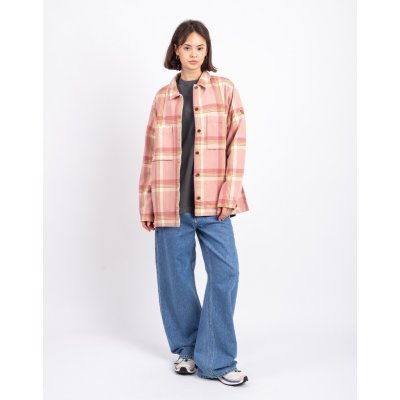 Fjällräven Singi Flannel Overshirt W Chalk Rose-Dusty Rose – Zboží Dáma