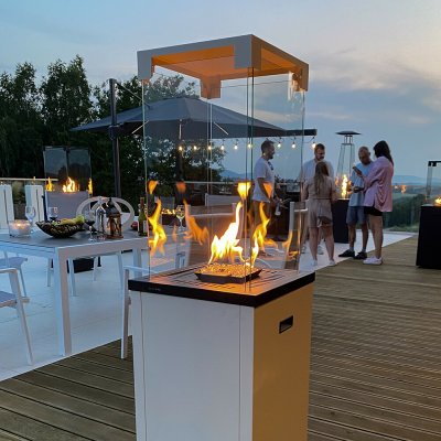 KRATKI Patio Light bílá, 8.2 kW,plyn-G31/37MBAR – Zboží Mobilmania