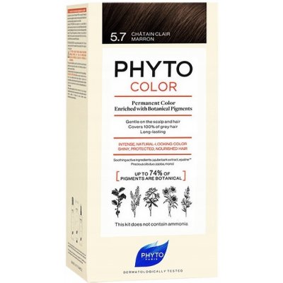 Phyto Color barva na vlasy bez amoniaku 5.7 Light Chestnut Brown