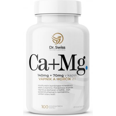 Dr. Swiss Calcium + Magnesium 100 kapslí