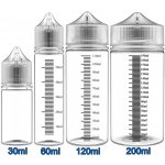 Microcig Prázdná lahvička Chubby Gorilla s ryskou čirá 60ml – Zboží Mobilmania