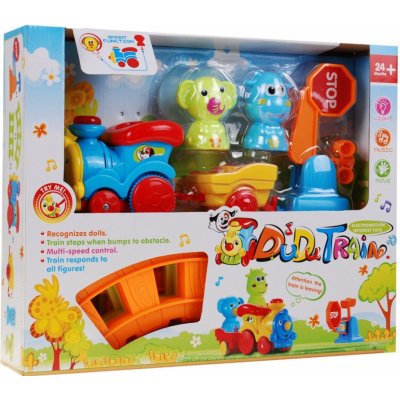 Majlo Toys veselý vláček pro nejmenší se světly a zvuky Dudu Train – Zboží Dáma